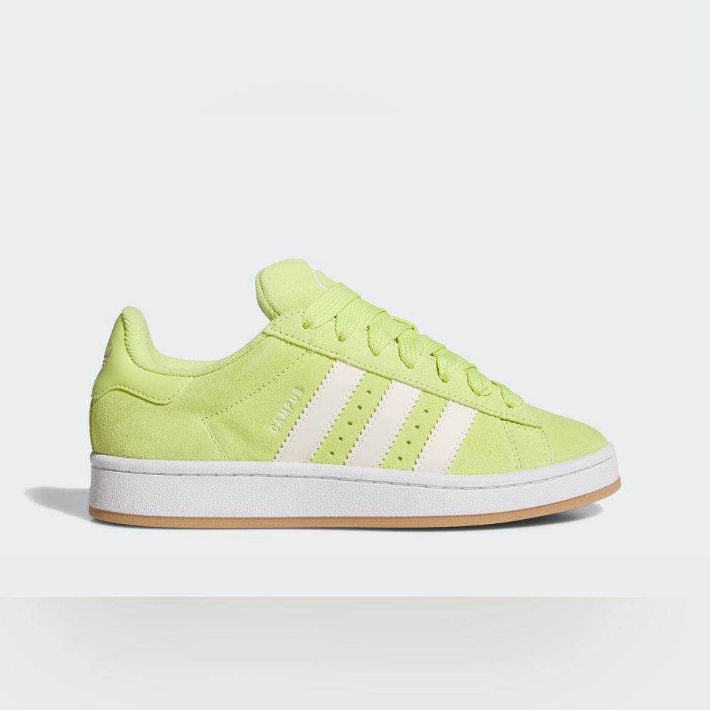 NEW ADIDAS CAMPUS 00’s BRIGHT GREEN SUEDE CHUCKY SNEAKERS SZ 9
